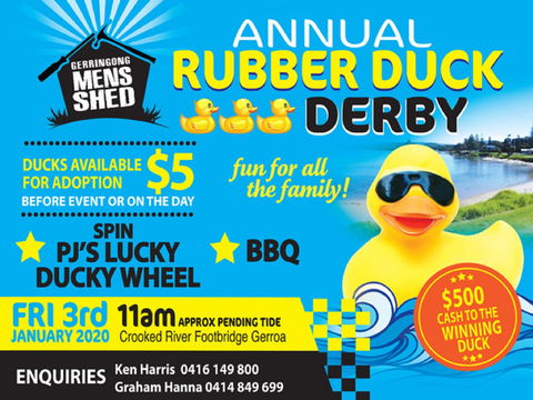 Gerringong Men’s Shed Annual Duck Derby - Great Ocean Road Restaurant 0
