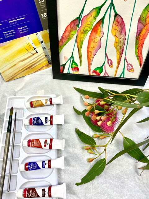 Watercolour Paint & Sip Class: Eucalyptus Leaves - Great Ocean Road Restaurant 0