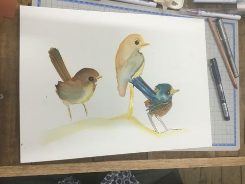 Ink & Watercolour Wash Illustration Workshop - Great Ocean Road Restaurant 0