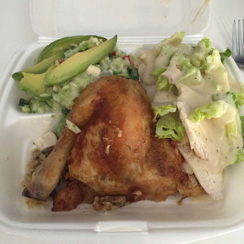 Flaming Healthy Charcoal Chicken & Salad - Great Ocean Road Restaurant 0
