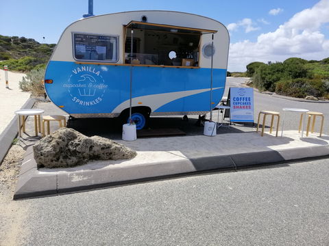 Vanilla Sprinkles Cupcakes & Coffee - Great Ocean Road Restaurant 1